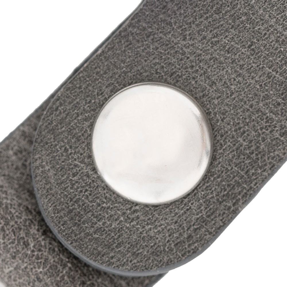 Apple AirTag Uyumlu Deri Anahtarlık, TN18EF Gri - Görsel 5