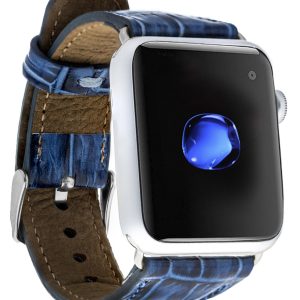 Apple Watch Uyumlu Deri Kordon 42-44-45mm Croco YK07